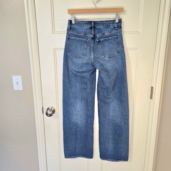 Quince Bella Stretch Relaxed Straight Jeans Atlanic Blue Women's 26X31 - Picture 3 of 10